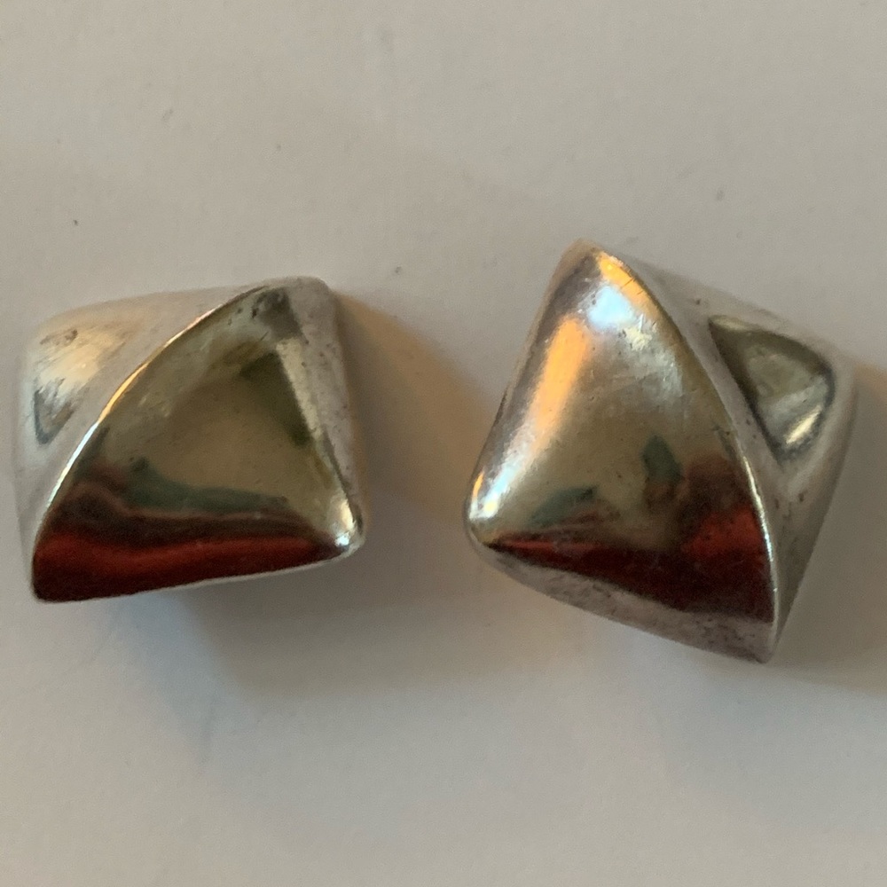 Sterling silver clip on earrings